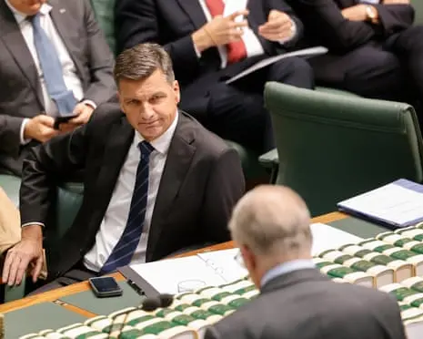 Guardian Essential poll: Angus Taylor’s approval rating crashes and One Nation support plateaus