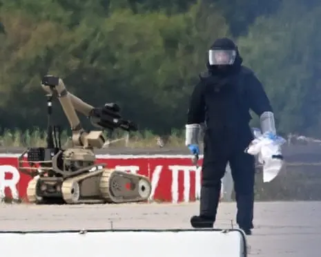 Drone carrying explosives at German airport marks ‘new level of danger’, says interior minister