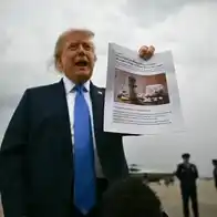 Trump shows off article on lower drug prices that says Biden deserves credit, not him