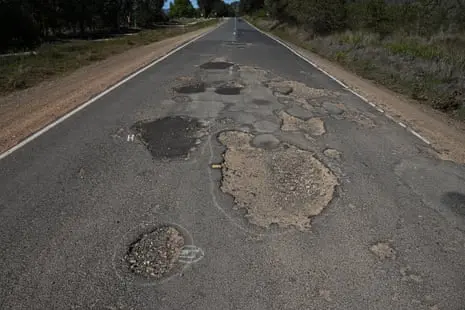 Motorcyclist’s death reignites debate over potholes on Victoria’s ‘deteriorating’ roads
