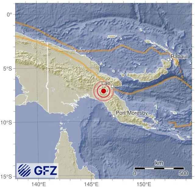 Powerful earthquake hits Papua New Guinea