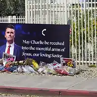 Charlie Kirk statue vandalised outside Turning Point USA headquarters