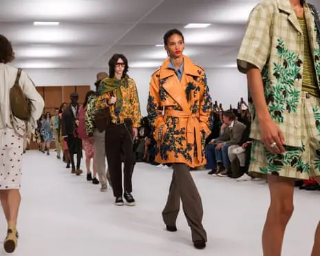Celia Birtwell ‘humanises’ Burberry in London fashion week closing show