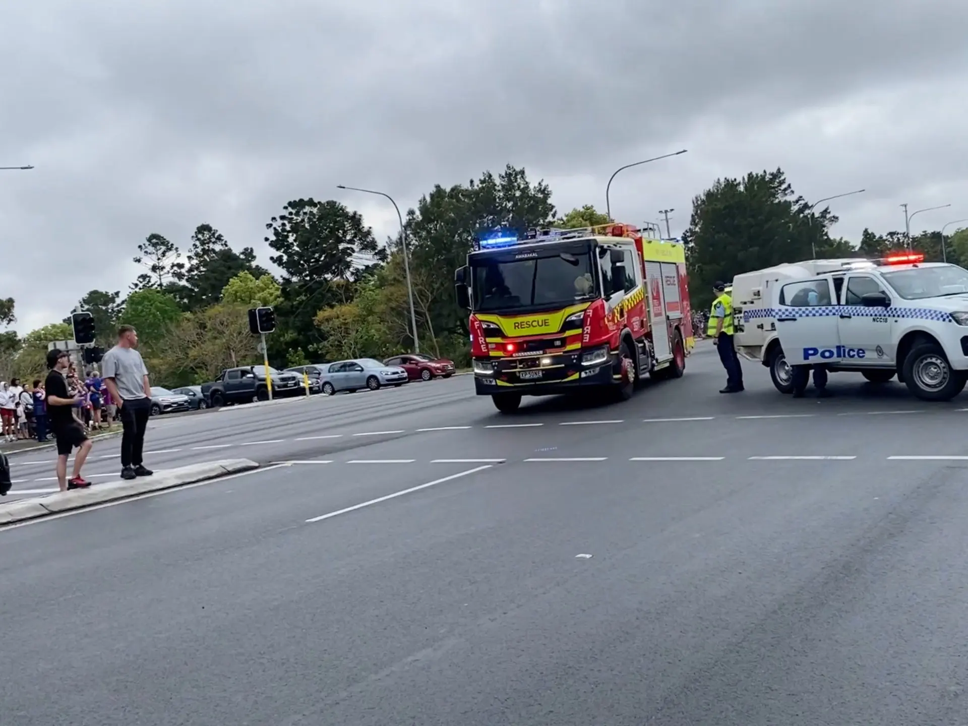 Ten injured after car crashes into rugby supporters in Australia