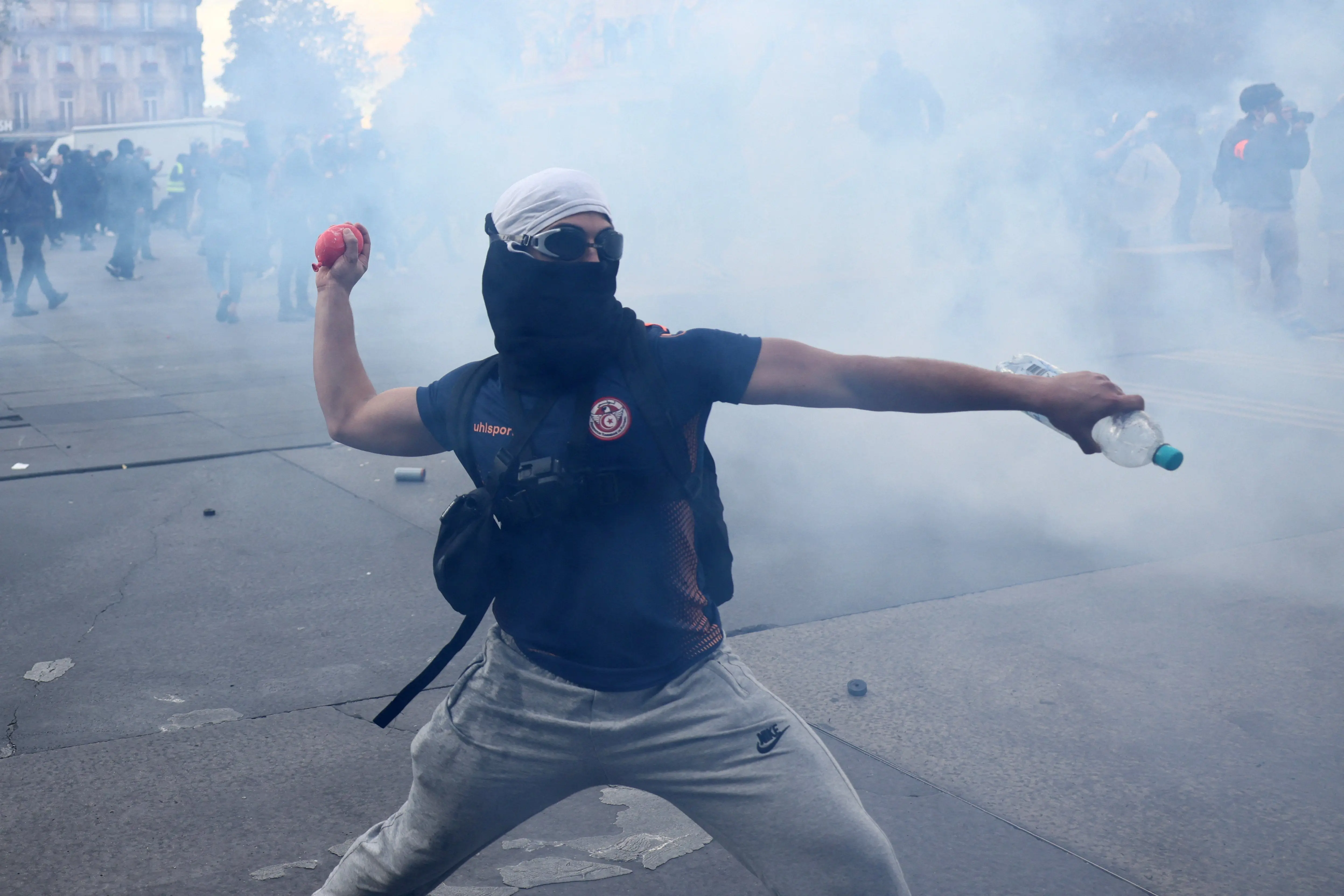 Dozens arrested in Paris as tens of thousands expected to protest across France