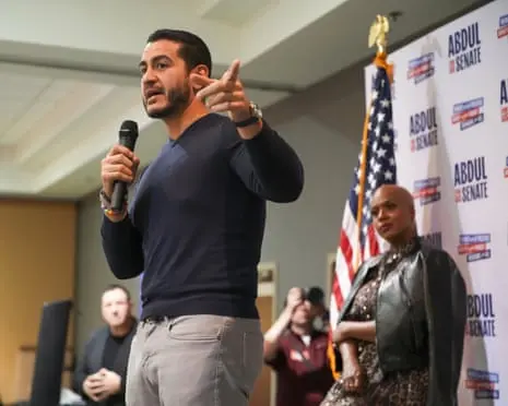 Man who heckled El-Sayed is son of Republican adviser who was paid for ‘influencer marketing’