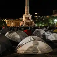 Portugal cost-of-living protesters pour back into camps cleared by police