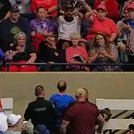 ‘Man, I loved that’: Trump cheers South Carolina rally attender who hit protester