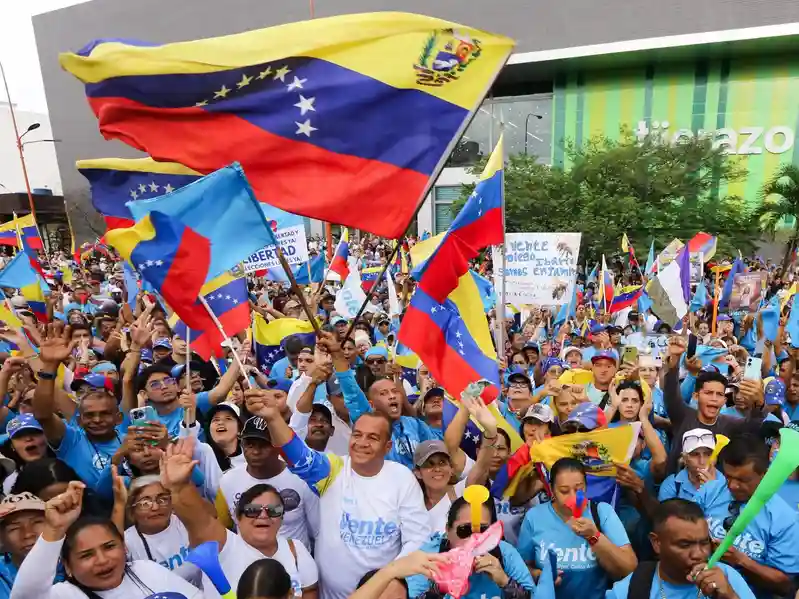 Venezuelans demand elections in first national protest in nearly two years
