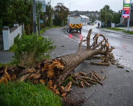 Thousands of homes without power as Storm Austen hits south-west England