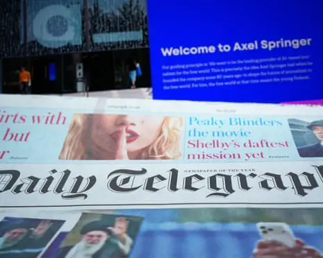Telegraph cuts up to 100 jobs as new owner promises to turn paper into ‘AI-powered’ global business