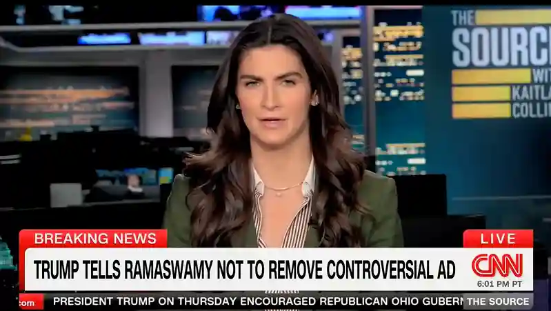 Kaitlan Collins tears into Trump’s defense of Vivek Ramaswamy attack ad
