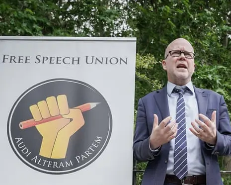 Free Speech Union hit by internal allegations of racism and sexually inappropriate remarks
