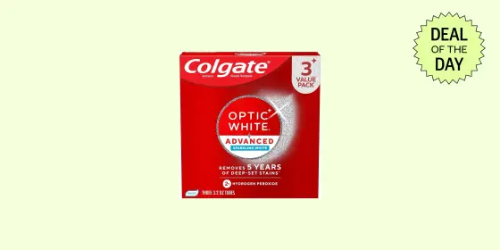 Colgate’s Optic White toothpaste 3-pack is 47% off today, bringing each tube to under $3