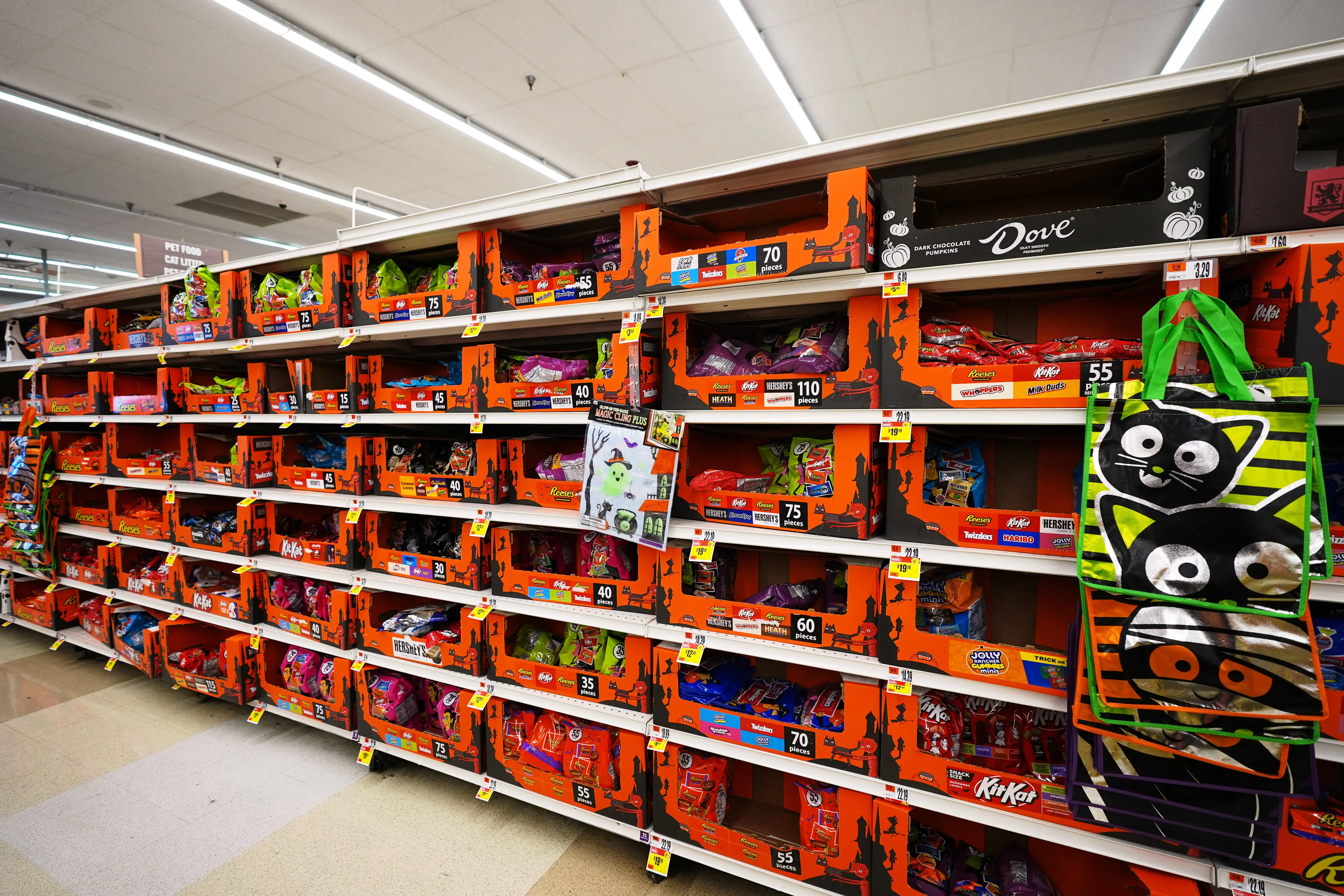 Halloween candy sales drop as cost of living crisis bites American households
