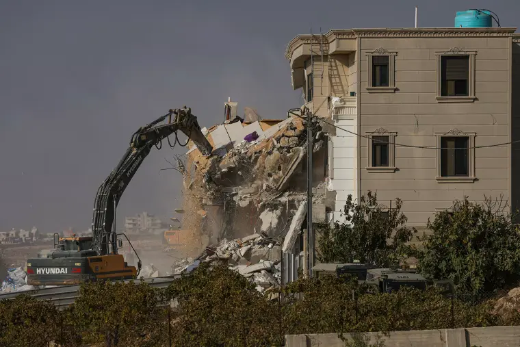 Bulldozers tear down home as Israel cracks down in the West Bank