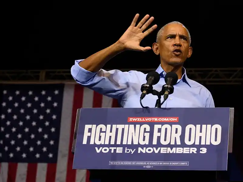 Obama slams Trump’s ‘cruelty and corruption’ as he rallies Democrats