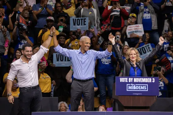 Obama seeks to shore up Abdul El-Sayed with Black voters at Michigan rally