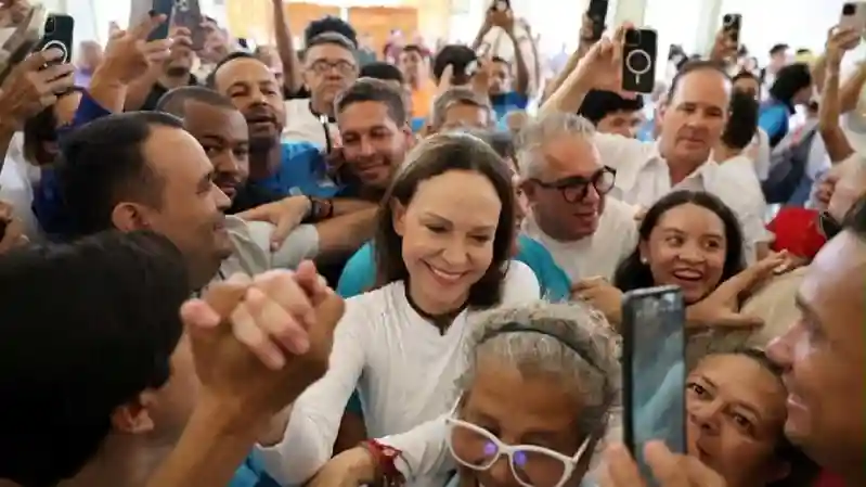 Venezuela’s opposition leader Maria Corina Machado returns from exile