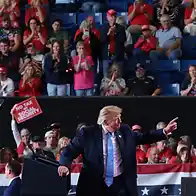 Trump Mississippi rally interrupted by heckler: ‘Shove that ballroom up your a**’