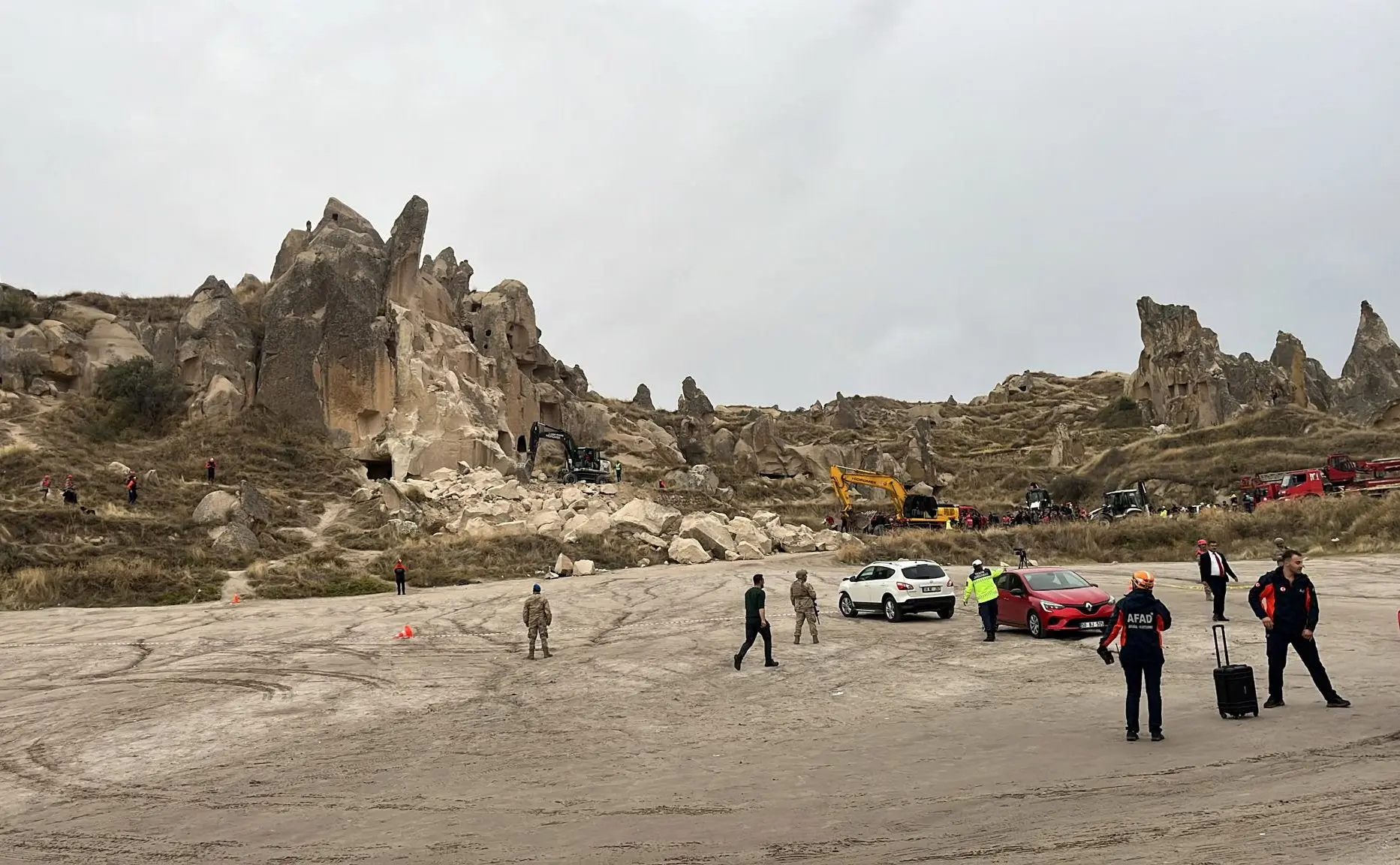 At least three dead after rock formation collapse at popular Turkish tourist hotspot