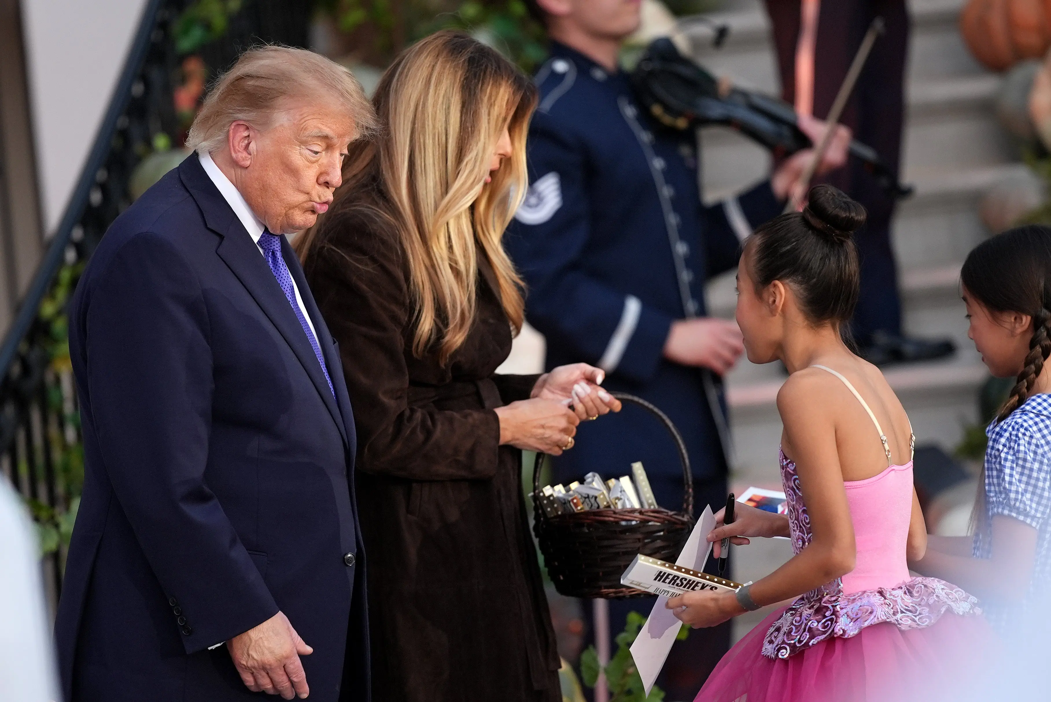 Donald Trump avoids another infamous Minions moment at White House Halloween event